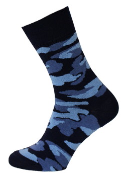 Herren Socken mit camouflage Muster  blau camouflage